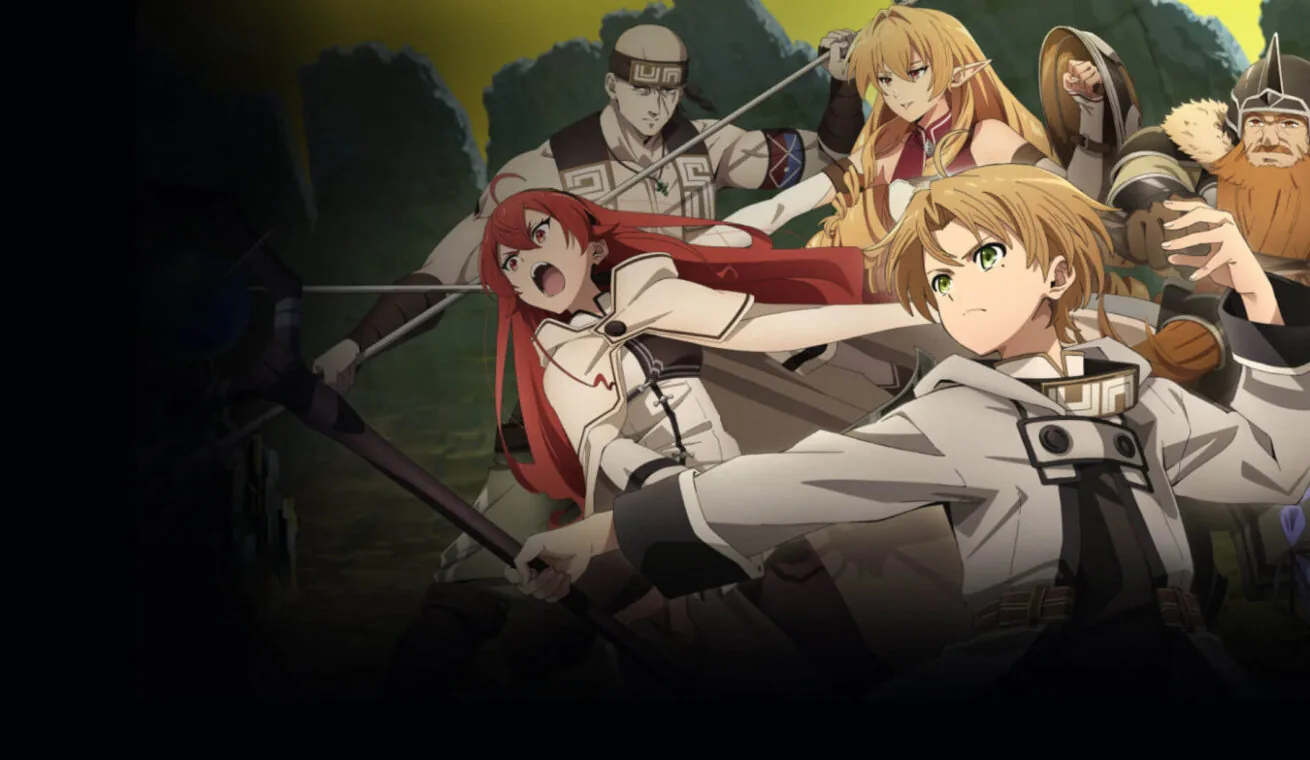 Большой постер аниме Реинкарнация безработного: История о приключениях в другом мире